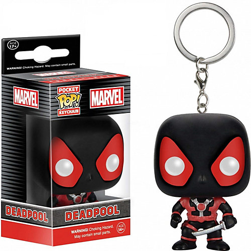 Брелок Funko Pocket POP! Marvel: Black Deadpool от Funko