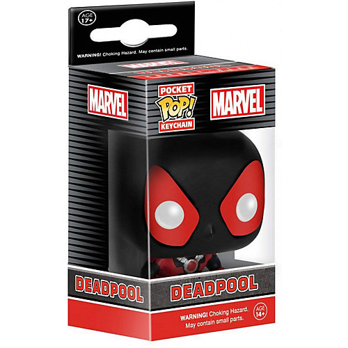 Брелок Funko Pocket POP! Marvel: Black Deadpool от Funko