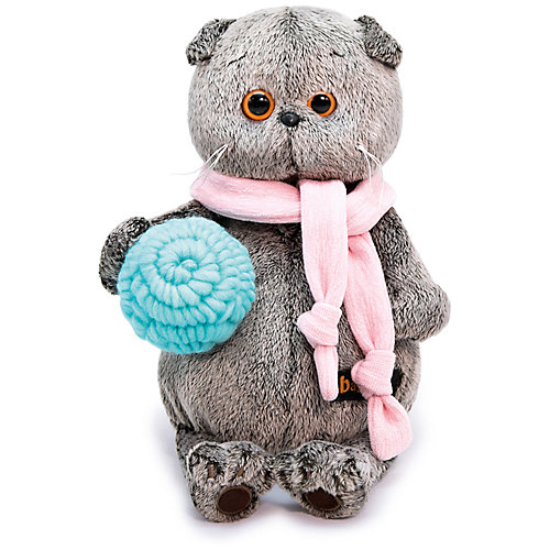 Мягкая игрушка Budi Basa Кот Басик в шарфике и с клубком, 30 см от Budi Basa