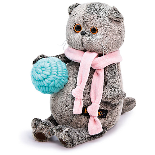 Мягкая игрушка Budi Basa Кот Басик в шарфике и с клубком, 30 см от Budi Basa