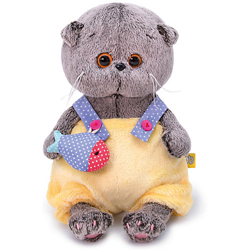 Мягкая игрушка Budi Basa Кот Басик BABY в меховом комбинезоне, 20 см от Budi Basa