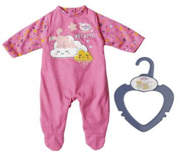Одежда для куклы Zapf creation My little baby born Ночной комбинезончик, розовый