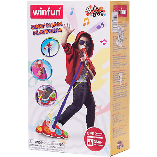Игрушка Микрофон Sing‘N Jam на стойке WinFun, красный от WinFun
