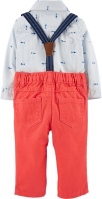 Baby Set Langarmhemd + Latzhose für Jungen 2