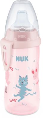 NUK Trinktülle aus robustem Kunststoff 300ml Pinguin, blau