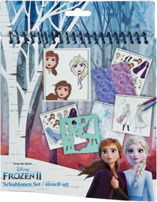 Disney Frozen Die Eiskönigin Fashion Designer Bastelbuch Malbuch Schablonenbuch 