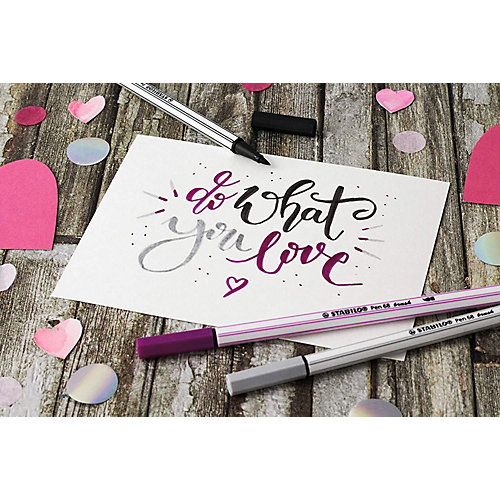 Фломастеры-кисти Stabilo Pen 68 Brush, 12 цветов от STABILO