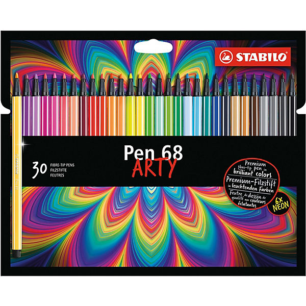 Premium-Filzstifte Pen 68 ARTY, 30 Farben