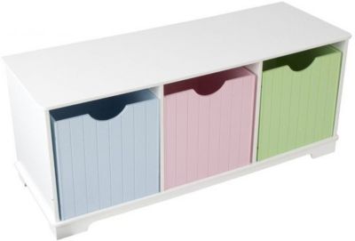Скамья с ящичками для хранения KidKraft Storage Bench Pastel
