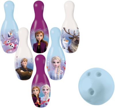 Sambro DFR2 Disney Frozen Kinder Bowling Spiel Kegelspiel 6 Kegel 1 Kugel Set 