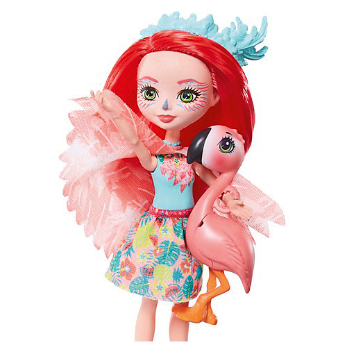 Кукла с любимой зверюшкой Enchantimals Флэнси Флэминг и Свош от Mattel