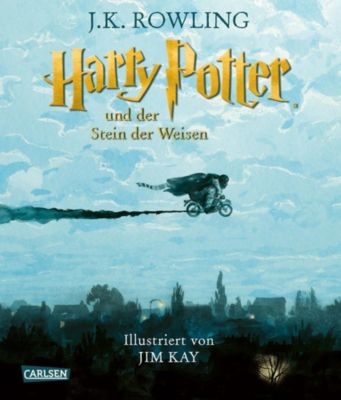 Image of Buch - Harry Potter Band 1, Harry Potter und der Stein der Weisen (farbig illustrierte Schmuckausgabe)