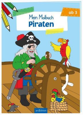 Malbuch ab 3 Jahren - Piraten, arsEdition Verlag | myToys