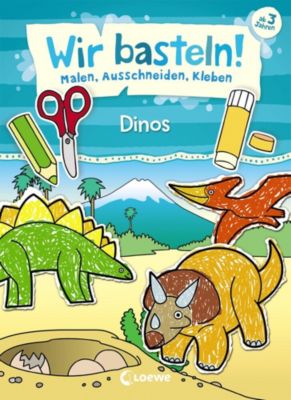 Image of Buch - Wir basteln! - Malen, Ausschneiden, Kleben - Dinos