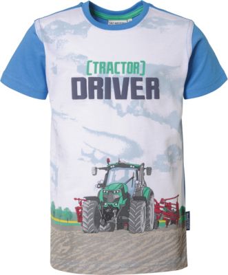 TShirt mit reflektierenden Print für Jungen, Traktor, Salt and Pepper