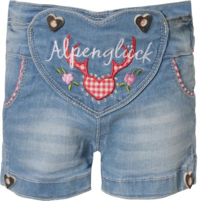 BONDI Trachten Hose Jeans Alpenglück Mädchen Trachtenhose Neu 62 68 74 80 86 98