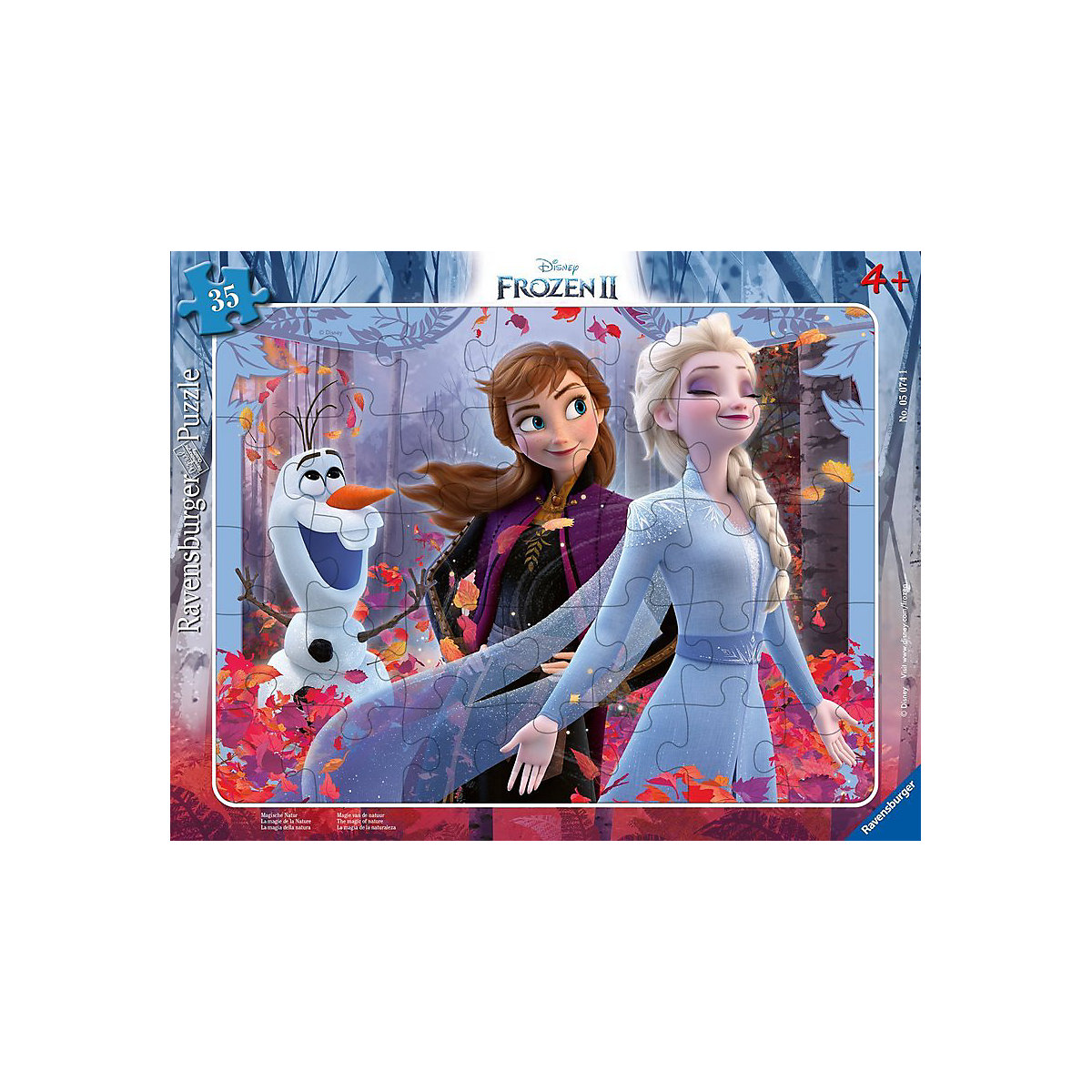 Rahmen-Puzzle Disney Frozen Magische Natur 30-48 Teile