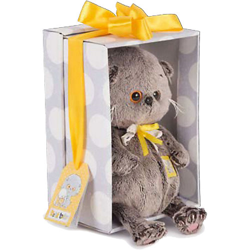 Мягкая игрушка Budi Basa Кот Басик baby с желтым сердечком, 20 см от Budi Basa