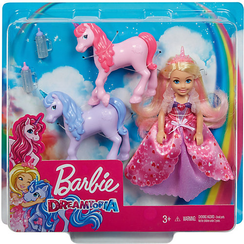 Кукла Barbie Челси с маленькими единорожками от Mattel