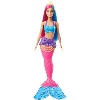 Barbie Dreamtopia Meerjungfrau Puppe (pinkes und blaues Haar), Anziehpuppe