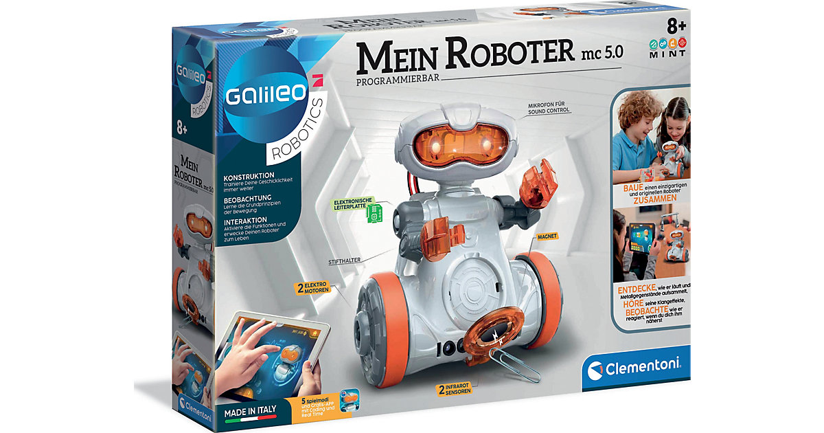 Spielzeug: Clementoni Mein Roboter MC 5 - programmierbar