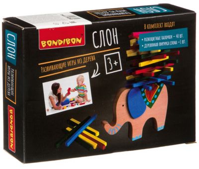 Развивающая игра-баланс Bondibon Слон