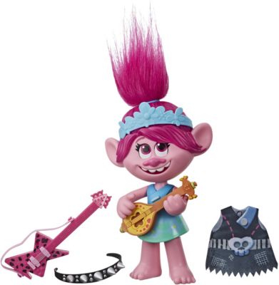 Кукла Trolls World Tour Поющая Розочка, 33 см