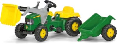 Rolly Toys Vacumax Tankanhänger John Deere grün für Kindertraktoren 