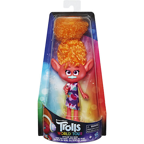 Кукла Trolls World Tour "Модный тролль" Диджей Звуки от Hasbro