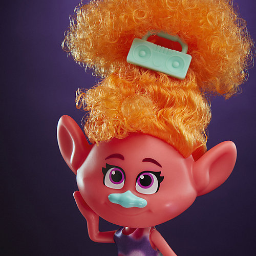 Кукла Trolls World Tour "Модный тролль" Диджей Звуки от Hasbro