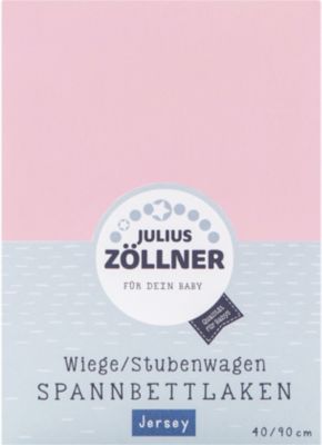 Julius Zöllner Spannbetttuch Jersey 90x40 Ecru 3er Pack TOP 