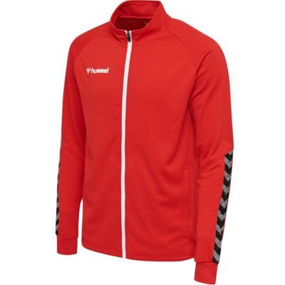 hmlAUTHENTIC KIDS POLY ZIP JACKET Trainingsjacken für Jungen hummel hmlAUTHENTIC POLY ZIP JACKET Outdoorjacken weiß