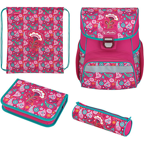 Ранец Herlitz Loop Plus Indian Summer, с наполнением - pink-kombi