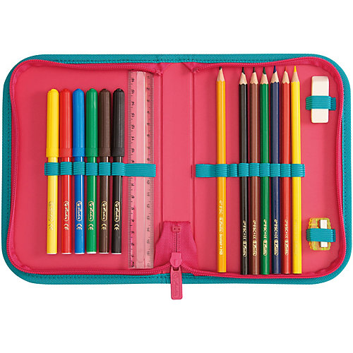 Ранец Herlitz Loop Plus Indian Summer, с наполнением - pink-kombi