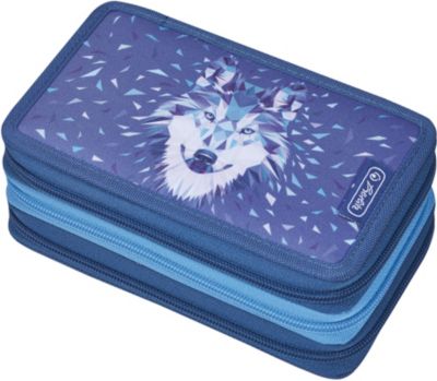 Пенал herlitz wild animals purple 50026623