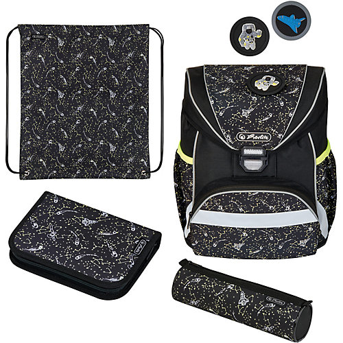Ранец Herlitz Ultralight Plus Space, с наполнением - черный от herlitz