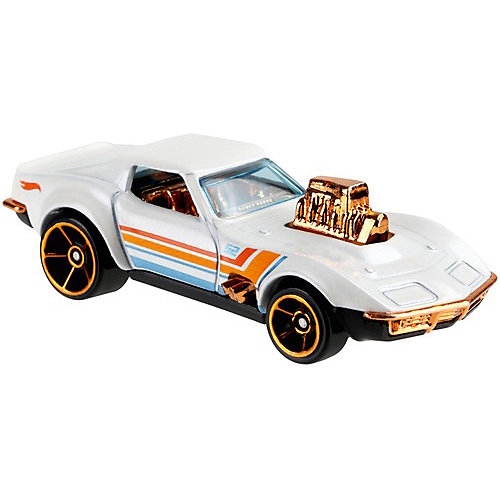 Премиальная машинка Hot Wheels "Перламутр и хром" 68 Corvette - Gas Monkey Garage от Mattel