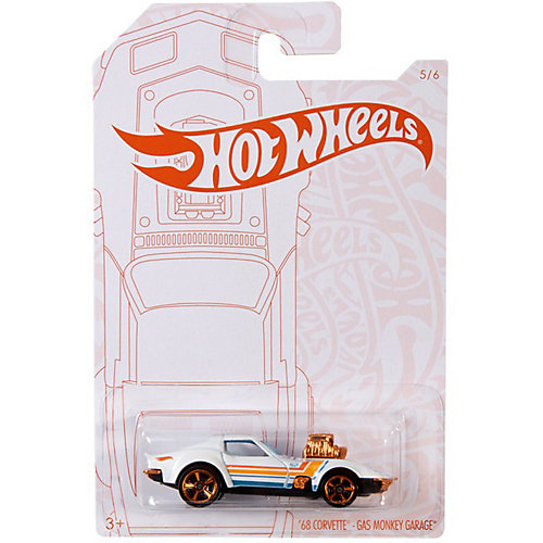 Премиальная машинка Hot Wheels "Перламутр и хром" 68 Corvette - Gas Monkey Garage от Mattel