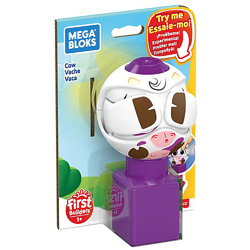 Блок с животным Mega Bloks "Прятки" Корова от Mattel