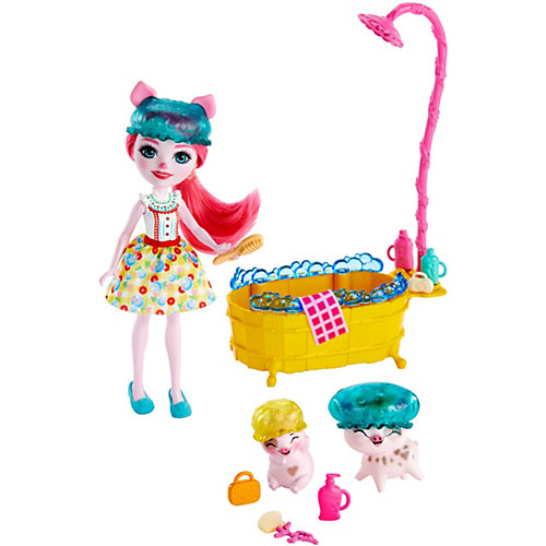 Игровой набор Enchantimals Банный день с Петти Пиг от Mattel