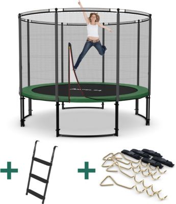 Deluxe Trampolin Ø 305 cm, grün, außen, Ampel 24 | myToys