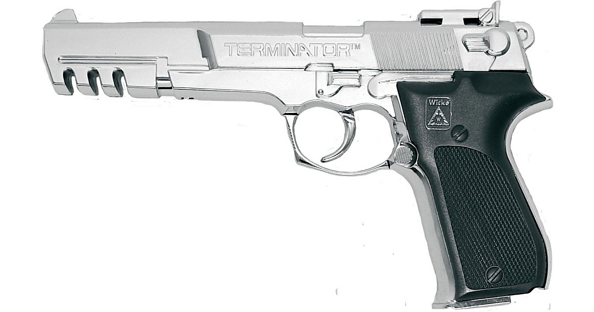 Terminator Pistole 23cm, 25 Schuss, Karte Jungen Kinder