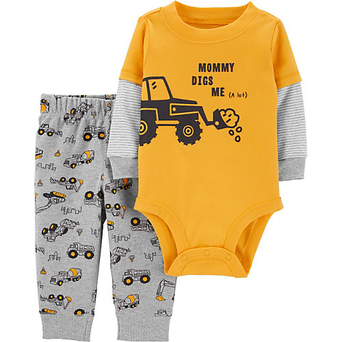 Комплект Carters: боди и брюки - разноцветный от carter`s