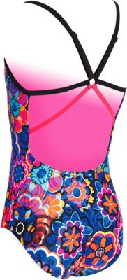 Mädchen Badeanzug Einteilig - Sport Bademode Mit Cross-Back Design