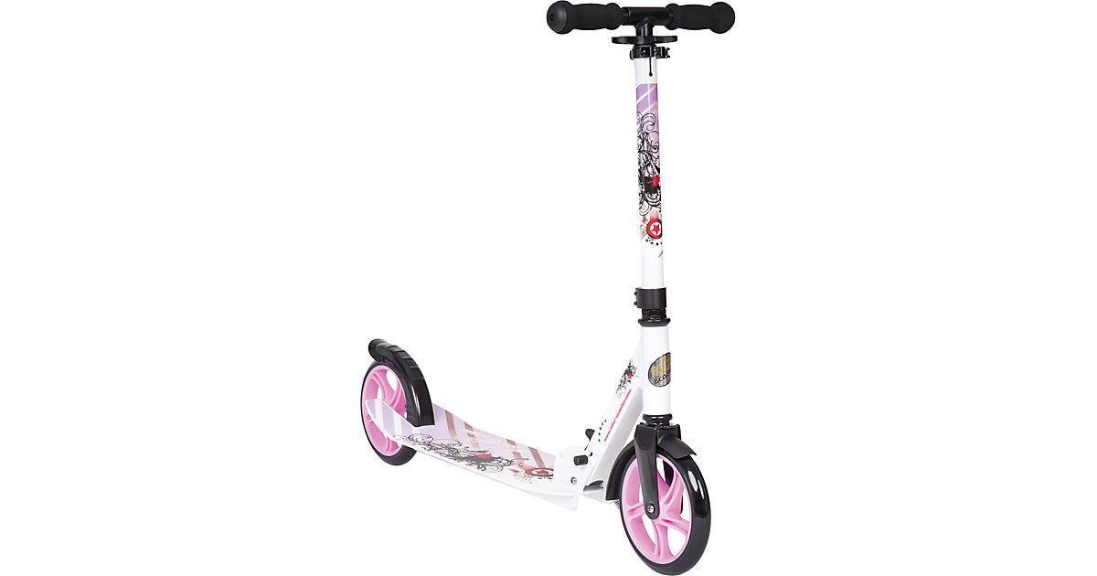 Star Scooter Klapproller 205mm XXL Trittbrett lila/weiß