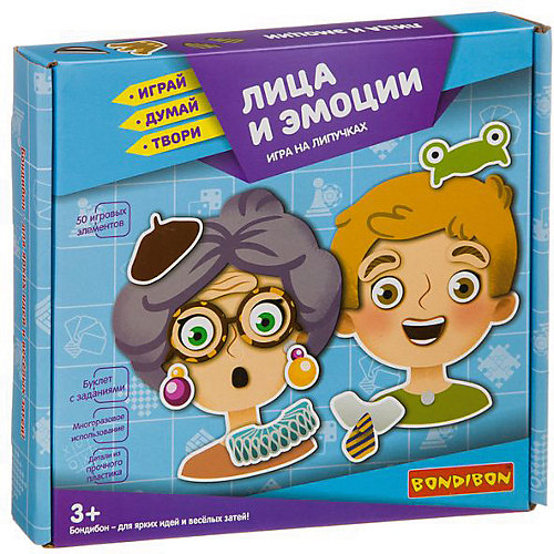 Игра на липучках Bondibon "Лица и эмоции" от Bondibon