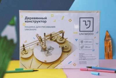 Конструктор Uniwood Машина для рисования Unigraph