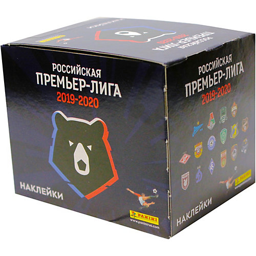 Бокс с наклейками Panini "Футбол. РПЛ сезон 2019-2020", 50 пакетиков от Panini
