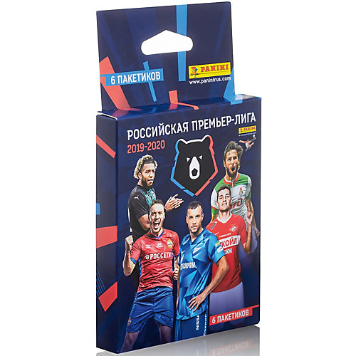 Блистер Panini "Футбол. РПЛ сезон 2019-2020", 6 пакетиков от Panini