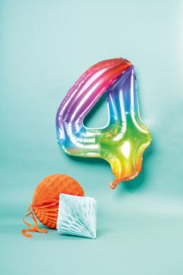 Folienballon Yummy Gummy Zahl 4, 86 cm 2